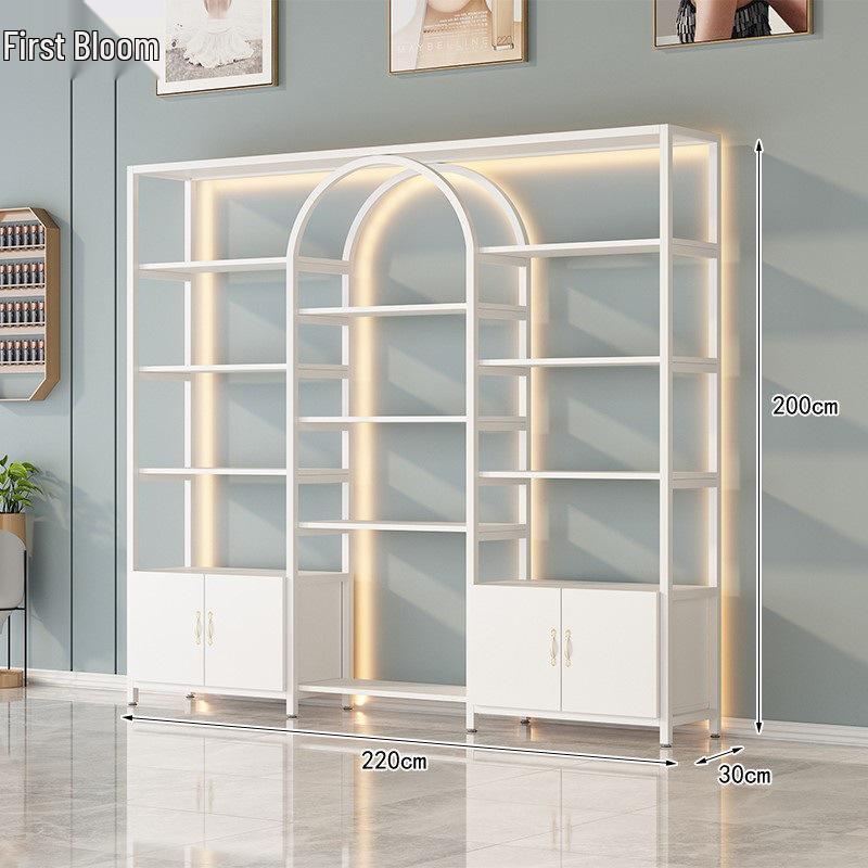 Elegant Display Stand: Nail Art and Skincare Storage Rack for Beauty Salons