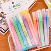 6Pcs Quick-Dry Highlighter Set Large Capacity Eye-Care Markers for Journaling Notes Dual-Tip Cute School Supplies for Kids