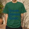2026 New Pure Cotton Tshirt Eat Italian Food Drive Gerunisex Cars Marry Slavic Unisex European Meme Print Round Neck Short Slee