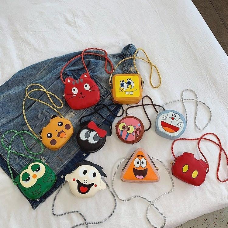 Cute Durable Anti-theft Kids Coin Purse With Cartoon Characters Toddler Bag