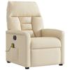 Electric Massage Chair Cream Fabric
