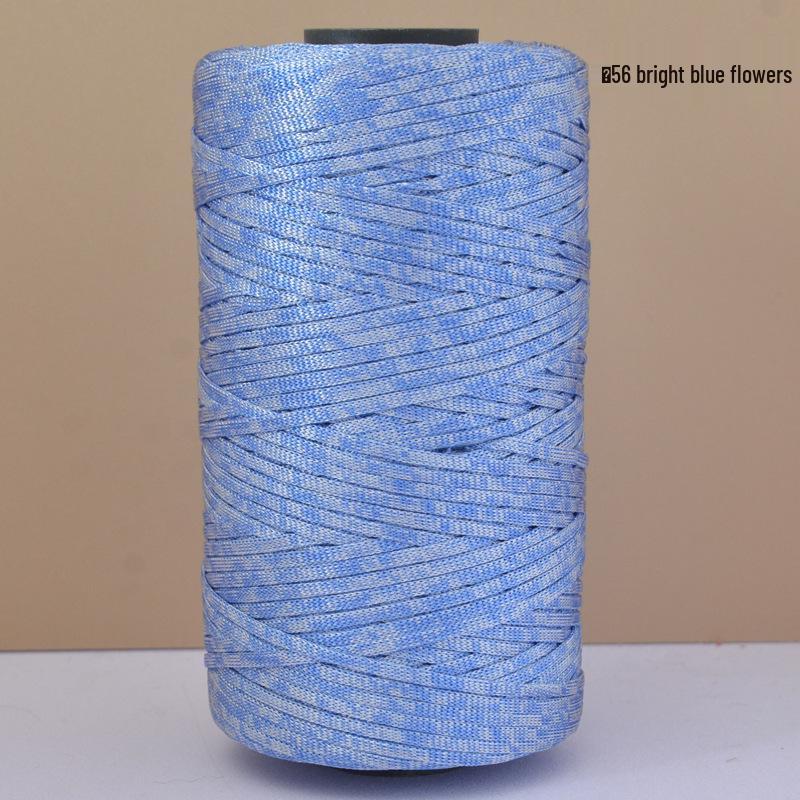 Hand-Woven Mercerized Cotton & Linen Ice Silk Yarn for DIY Crochet Bags, Hats, and Cushions