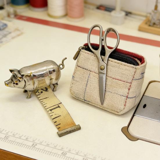 1/2/3Pcs Vintage Pig Tape Measure Portable Metal Retractable Measuring Tape Tailor Sewing Cloth Weight Loss Body Measurement Tape Ruler