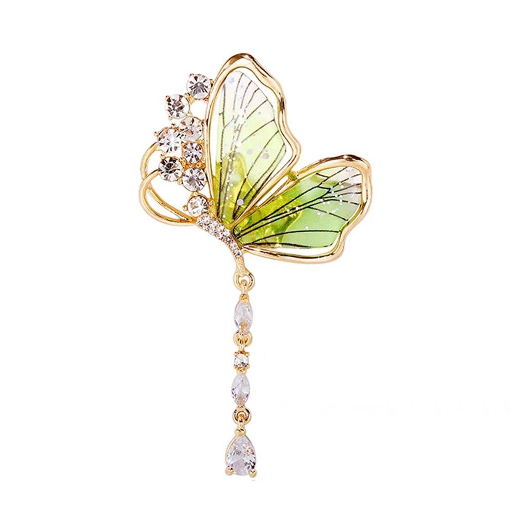 Butterfly Brooch Bon Brooch Accessories Zirconia Jewelry Elegant Ceremony Spring Summer Animals Insects Student Gift Birthday Event Women's Men's