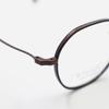 Alloaiweeo [Nose Saddle] Al8205 1016M Nose Saddle Titanium Octagon Antique Brown Eyeglass Frame