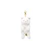 Sunlemon Knee Cat Sleeping Keychain Persian White 8 x 10 x 24 cm Bag Charm Keychain Cute Animal Cat P-1963
