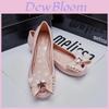 2024 New Melissa Jelly Sandals For Women Stylish Open Toe Flat Bow Summer Footwear