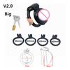Mini Chastity Lock Male with 4 Sizes Rings and Keys Lightweight Resin Chastity Device Adult  Sex Toy BDSM Slave Breathable