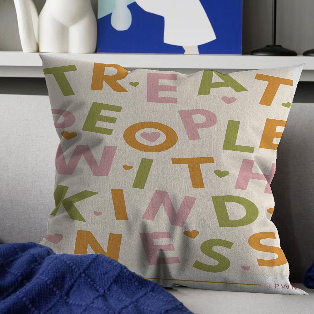 

Abstract Feminist Letter Woman Personalized Pillow Dust Cover Bedroom Kids Party Decoration Pillowcase Birthday Children Gift 16x16Inch