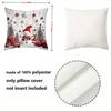 Christmas Themed Decorative Throw Pillow Covers Polyester pillowcase, sofa decorative cushion cov