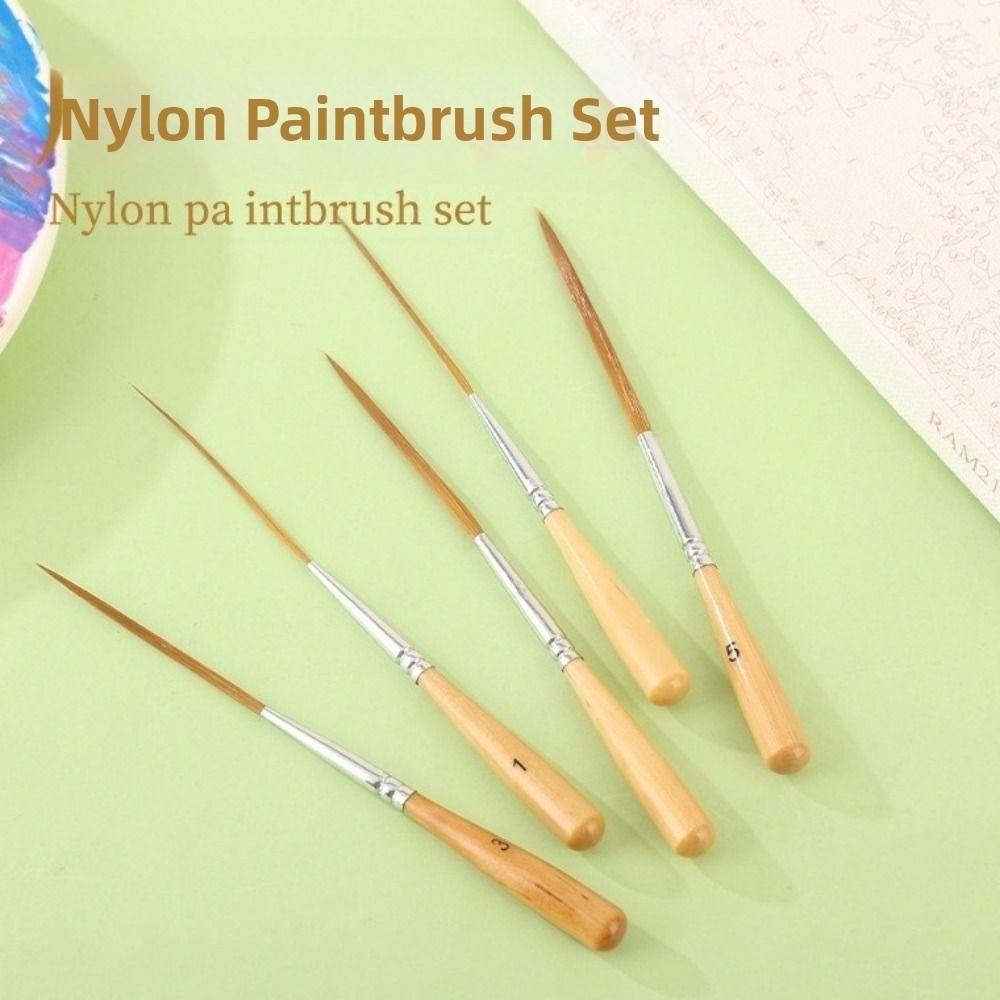 5Pcs Smooth Strokes Painting Brush Set Soft Elastic Bristles Art Paint Brushes  Comics Painting