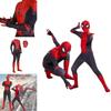 Yetişkinler ve Çocuklar İçin Kaliteli Peter Parker Örümcek Adam Uzakta Evden Cos Kostümü**