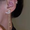 Clip On Clip On Earrings Long Chain Tassel Earrings Exquisite Ear Cuff Earrings  Party