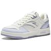 Anta Flame 1.0 Versatile Comfortable Trendy Breathable Lightweight Increased Height Low-Top Sneakers Women sneakers White Purple 122528091-8