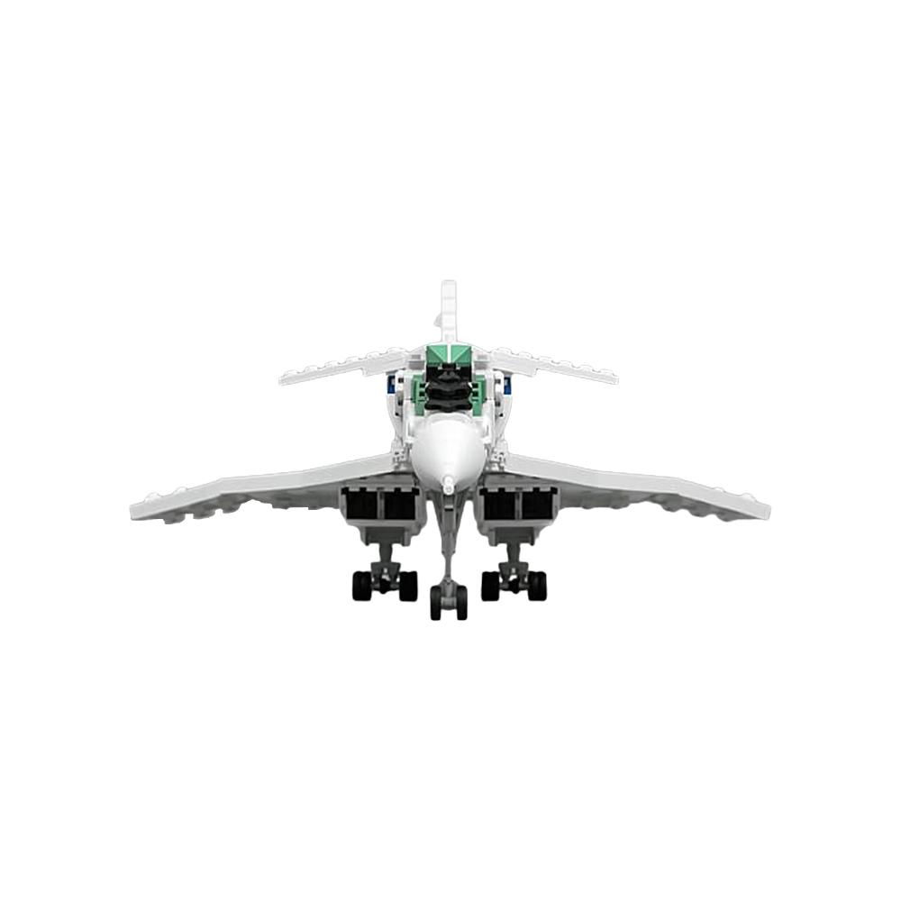 MOC Tupolev Tu-144D Concorde Aircraft Bricks Model Supersonic Civil Aviation Aircraft Building Blocks Assembly Toys Kids Gifts