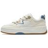 New Life Collection Cushioning Height Increase Low Top Skateboard Shoes Men's Ivory Light Myrtle Blue 112538079-1