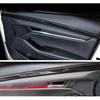 Car Accessories Fit for 2019 2020 2021 2022 2023 2024 2025 Mazda 3 Axela Inner Side Door Panel Strip Cover Trim (Carbon Fiber Style) ABS 4 PCS