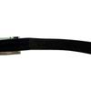 HERMES Bangle HMetal leather Bapi bracelet black leather Used