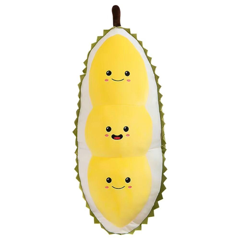 Soft Fruit Durian Plush Pillow Fluffy Durian Plush Toy Durian Hugging Pillow  Festival Party Decor