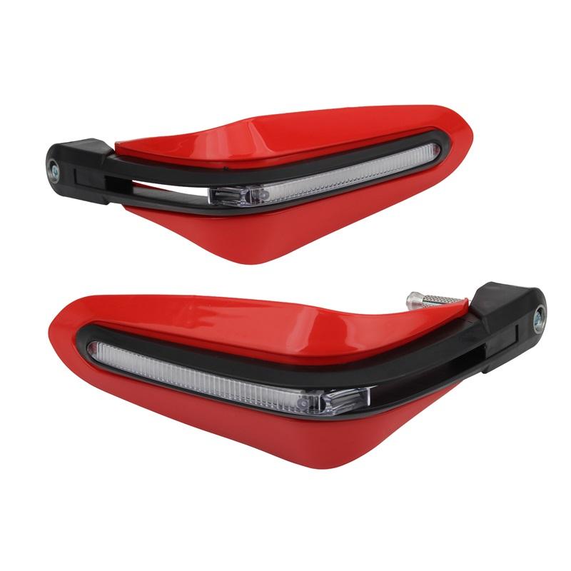 Motorcycle Hand Guard LED Turn Signal Lights Handguard Covers For Most Diameter Handlebar ATV Enduro Motocross Scooters Moped