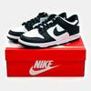 CW1590-100 Dunk Low Retro White Black Panda GS Classic Sneakers Leather