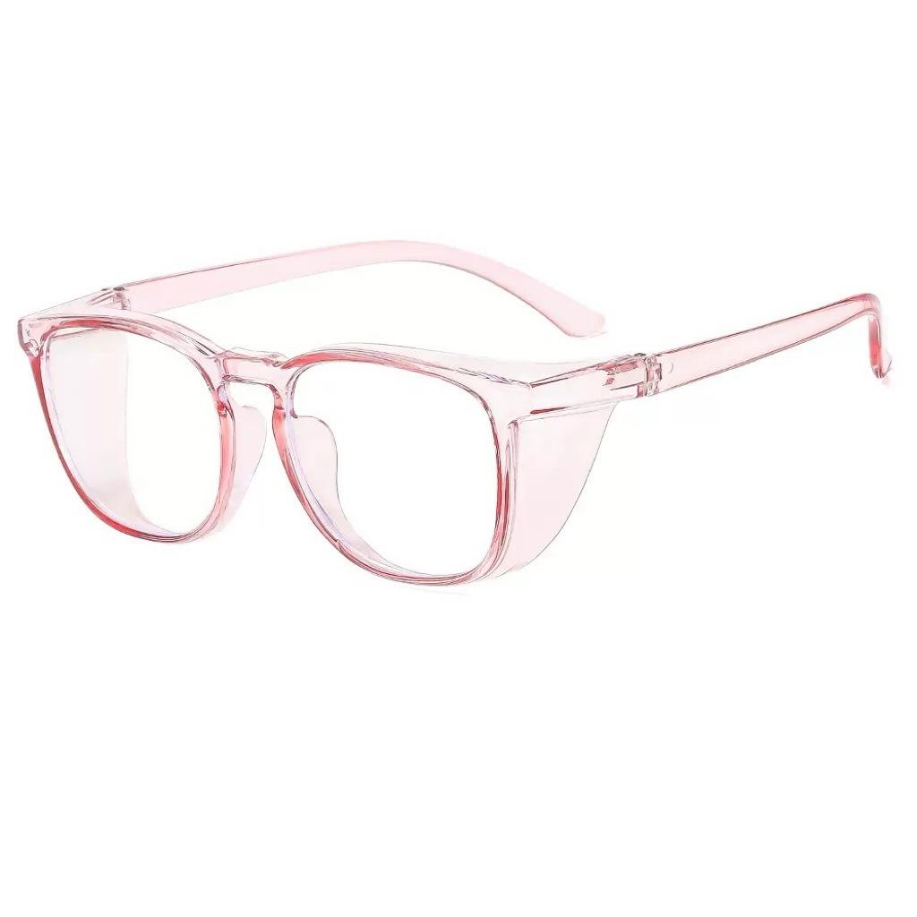 

Protective Glasses Clear Lens Safety Goggles Dirving Cycling Glasses Sand-proof Men Women Anti Fog Blue Light Blocking Glasses розовый