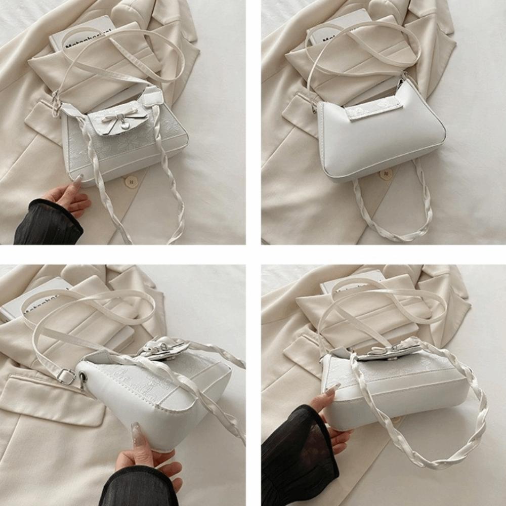 Luxury Bow Shoulder Bag Korean Women's Handbags Fashion Bow Crossbody Bag  Purses