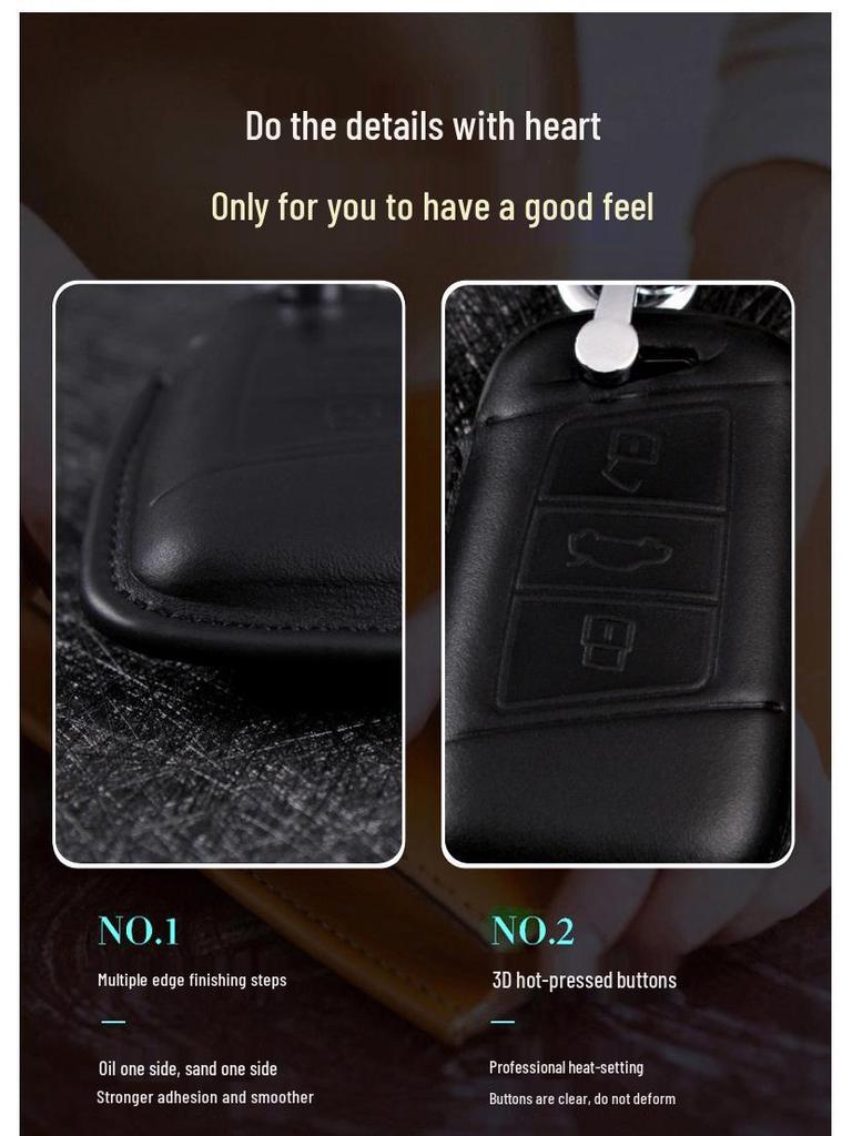Genuine Leather Key Cover for VW CC Magotan 330 B8 & 2019 Passat