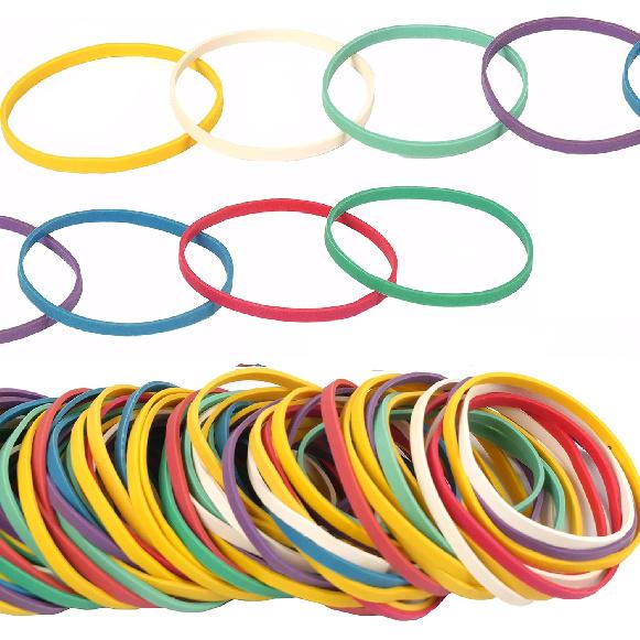 Rubber Bands 250pcs size #33 rubber band size 33 colors Elastic Band rubber Bands Blue green purple yellow white red for Office School Home Strong