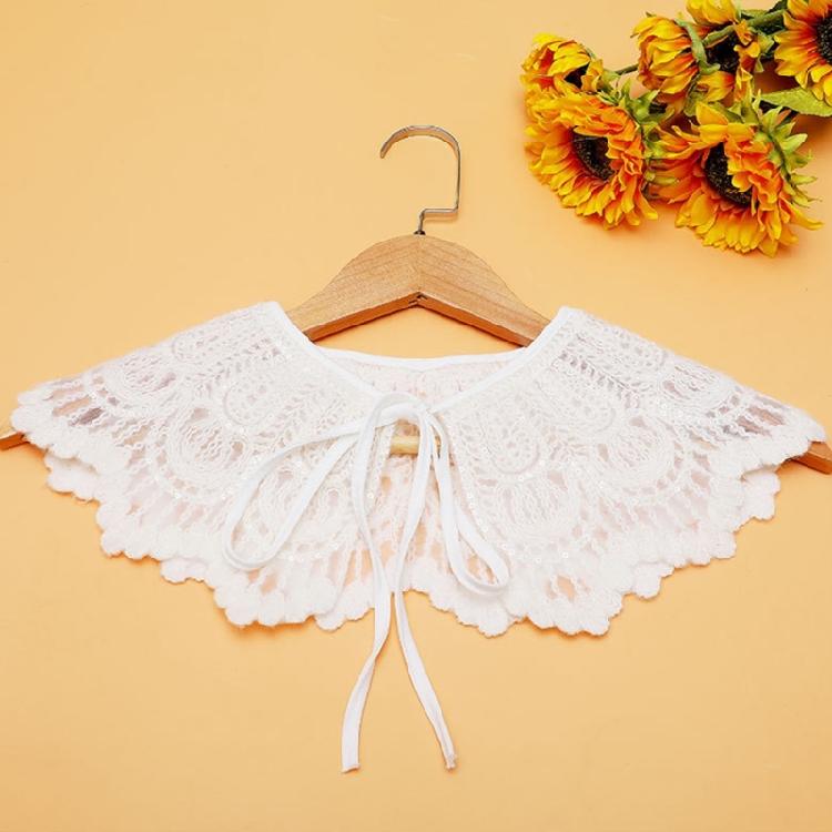 Floral Shirt Collar Detachable Embroidery Faux Collar Female Clothes Accessories