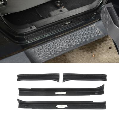 Pro Jeep Wrangler JK 2007-2017 2/4dveřový práh dveří kryt vstupu chránič welcome pedálů ozdobný černý auto