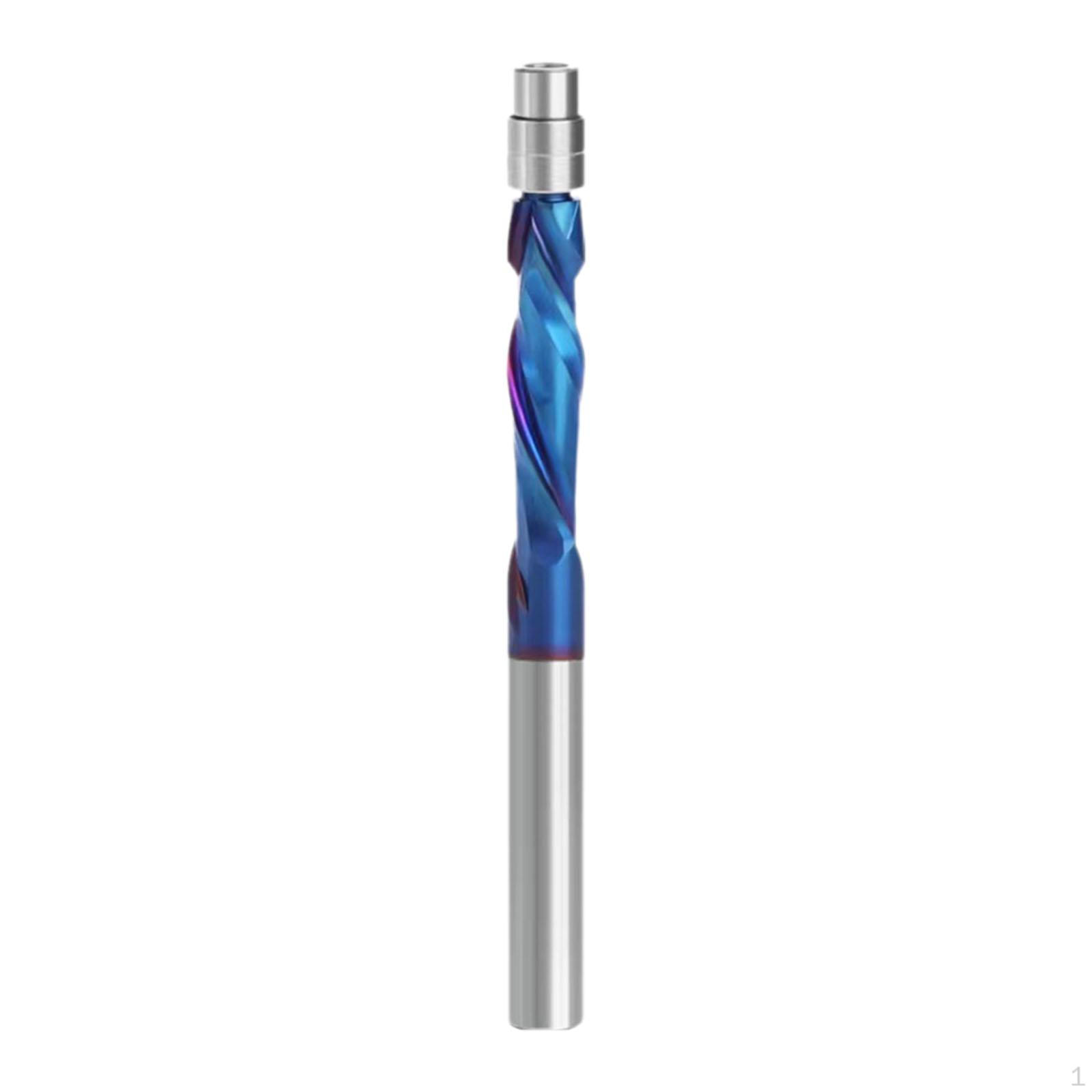 

End Mill Carbide Square 1/4 Shank Deep Cutting High Hardness Drill Bit Router for Down Rotary Trimmer