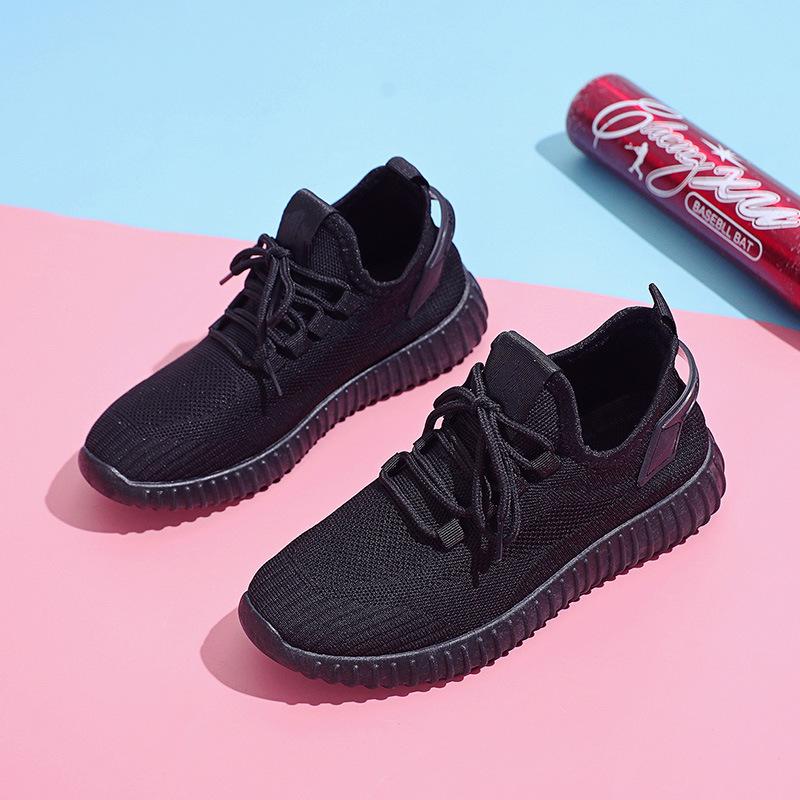 

Breathable single mesh single shoes soft sole running shoes flying woven mesh shoes sports shoes 2025 autumn new flying woven mesh 40