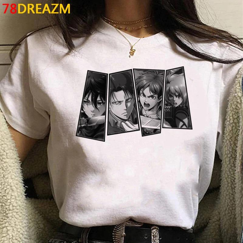 2021 Horké japonské anime tričko Unisex Útok titánů Poslední série tričko Kawaii Kreslené Útok titánů Grafická trička Unisex Unisex