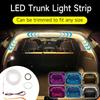 2/4M Car High Brightness Trunk Lighting Ambient Light Interior Decoration Led Wireless Automatic Sensing Tailgate Light Strip