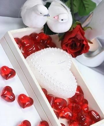 Crystal Hearts, Red, 30 Pcs, 1 Pack