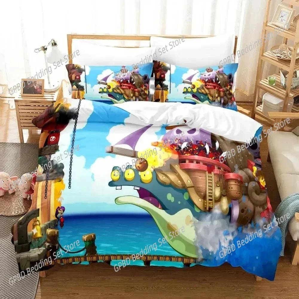 Comforter Anime Game Shantae 12 Genie Hero Bedding Set 3D Printed Suitable For Bedroom Kids Home Textile
