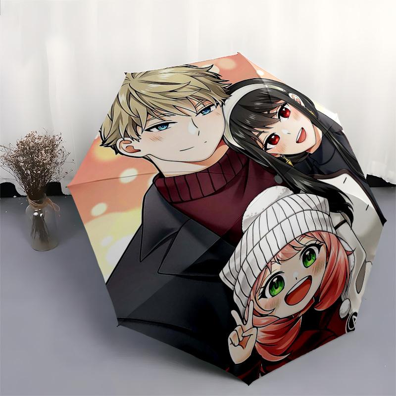 1pc Anime Characters Automatic Opening Folding Umbrella - 8 Bone Iron Frame, Suitable for Fans, Travel, Daily Use, Gift for Holidays.U088