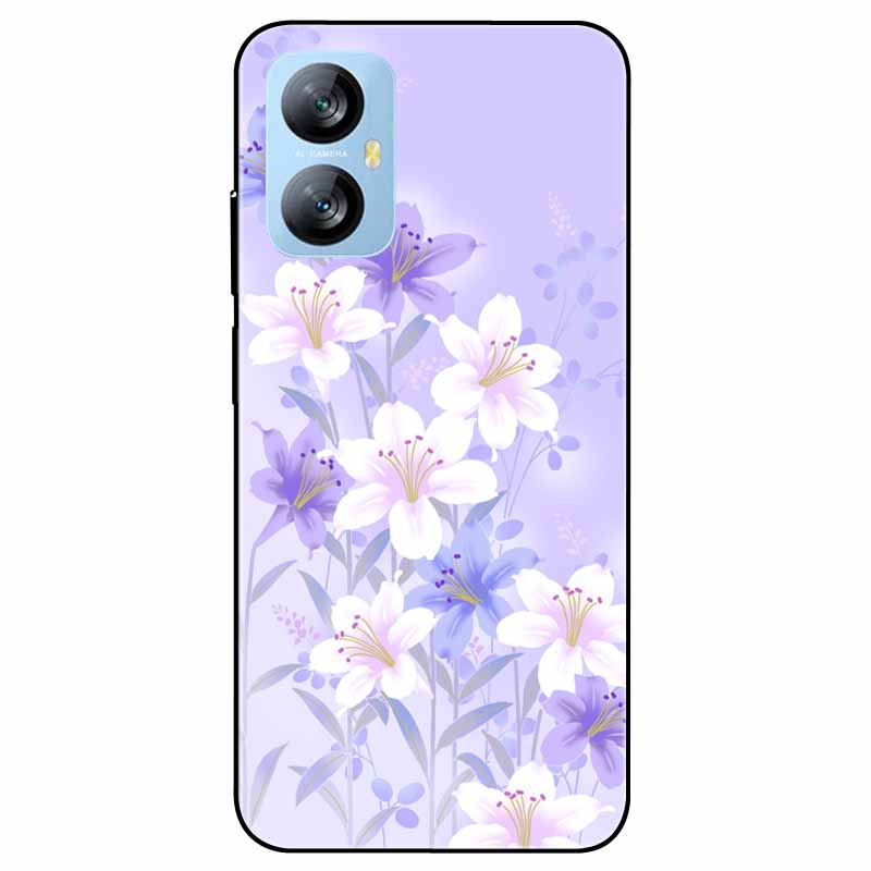 Für Blackview A52 Pro Hülle Handyhülle Stoßfeste Schwarz lackierte TPU Hülle für Blackview A52 Pro Silikon Weicher Bumper A52Pro Süß