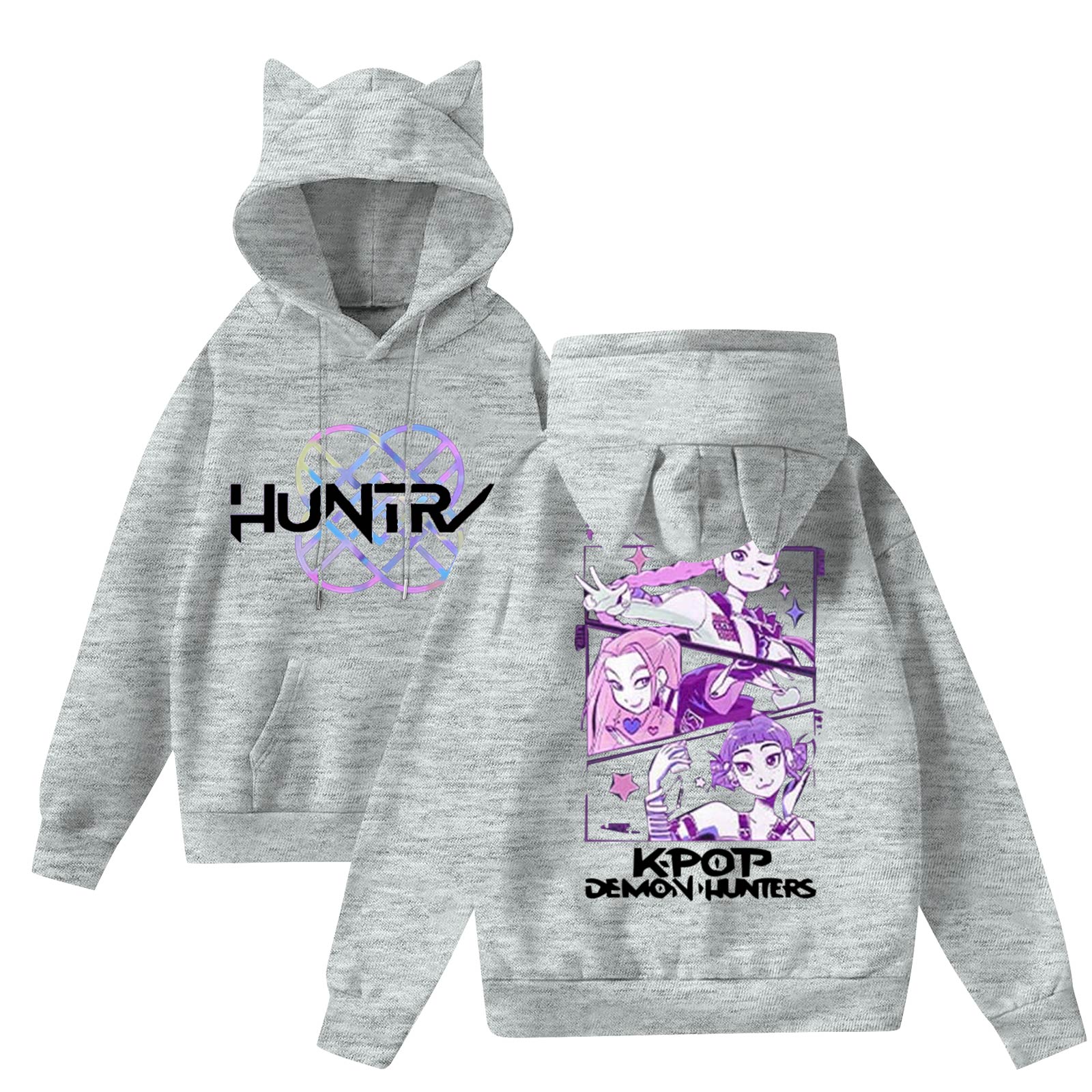 

Женская мода повседневная толстовка с капюшоном с длинным рукавом и круглым вырезом с карманами M