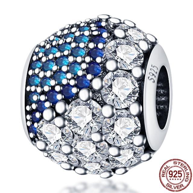 Plata Charms Of Ley 925 Silver Starry Sky Series Charm Safety Chain Fit Fashion 925 Original Bracelets Pulseira Diy  New