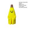 3D Printed Banana Man Figurine Funny Disappointed Banana Sculpture for Home Office Living Room Desktop Decor