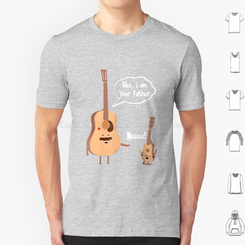Uke I Am Your Father T Ukulele Guitar Music T Shirt Cotton Men Women DIY Print Funny Guitarist Guitar Player Birthday Christmas