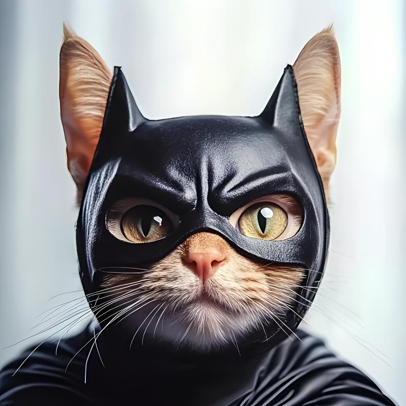 Playful Cat Mask with Soft and Adjustable Cat Ear Headband, Essential for Halloween and Christmas, Holiday Cat Accessory