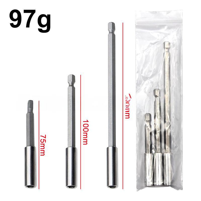 

Набор удлинителей с шестигранной ручкой: 60/75/100/150 мм - 1/4 быстросменный коннектор головки.