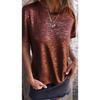 round Neck Short Sleeve Loose T-shirt Pure Color round Neck Short Sleeve Loose T-shirt