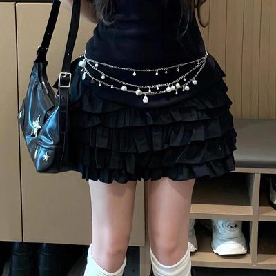 Pearl Shell Multi-layered Waist Chain, Ultra-fantastic Metal Chain Waist Belt, Short Skirt Waist Belt Accessory