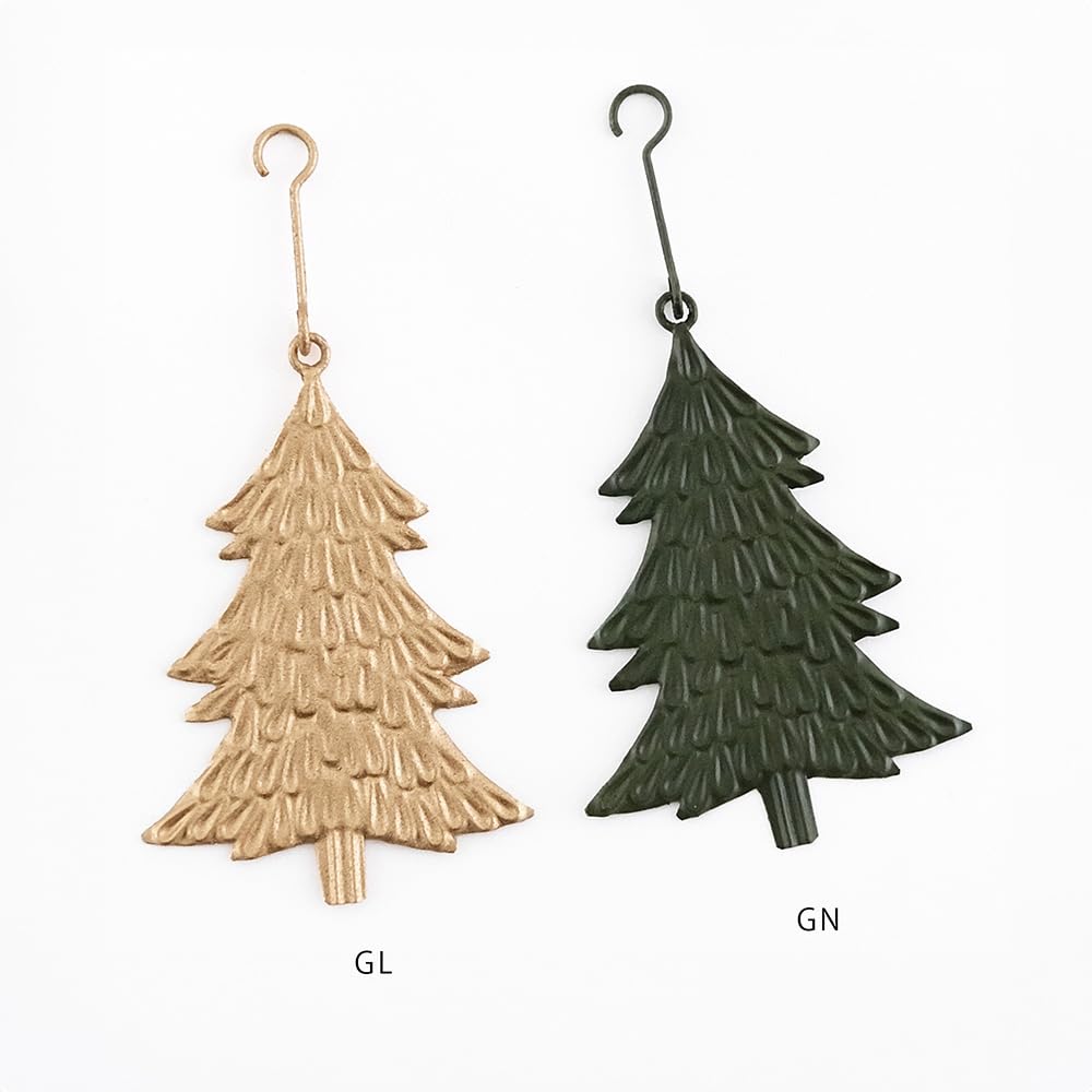 Shesay Geprägtes Zinnornament Display Nordische Weihnachten Großer Grüner Baum, (8cm hoch),
