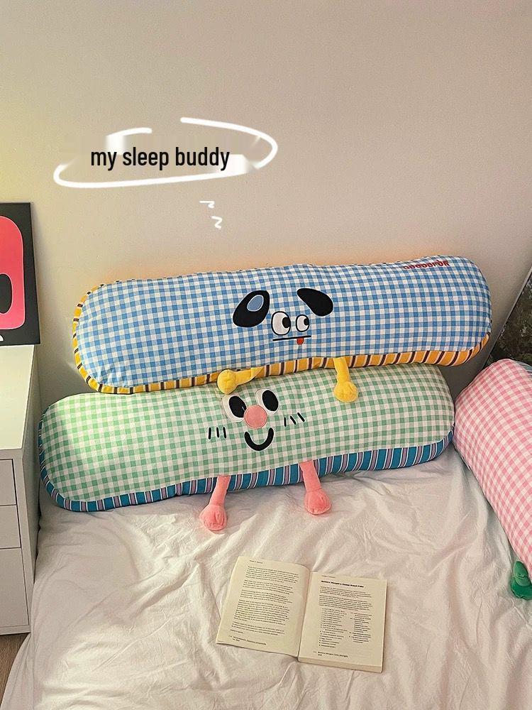 Jedwab lodowy chłodna długa poduszka do spania na boku - Zdejmowany i zmywalny pokrowiec dla dorosłych