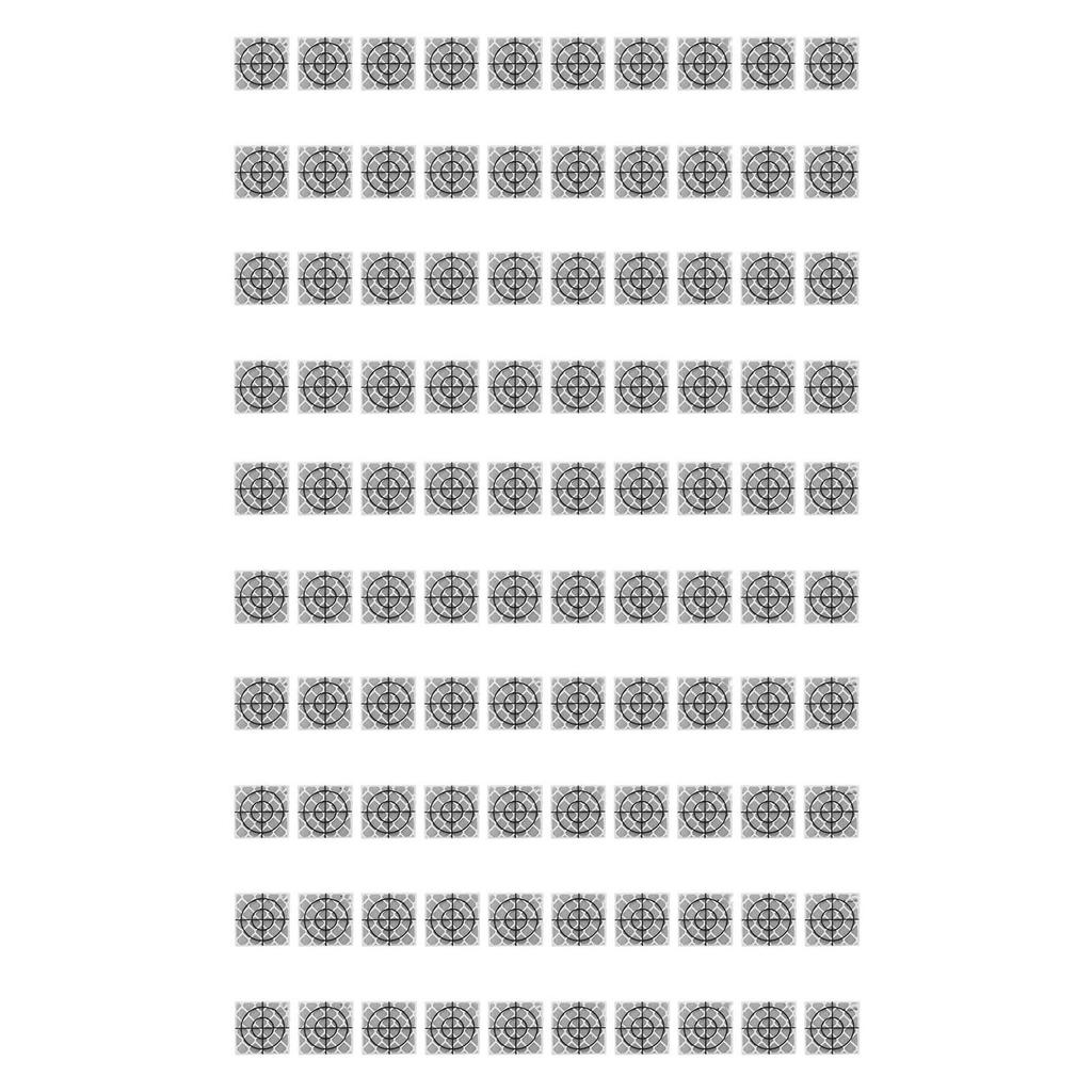 100 KS Samolepicí reflexní fólie Pryskyřičná odrazka Samolepky Záplaty pro totální stanici Měření